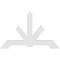 Ekena Millwork Vanguard Architectural Grade PVC Gable Bracket, 72"W x 45"H x 4"D x 6"F, 15/12 Pitch GBP072X45X0406VAN00 - alternate 5